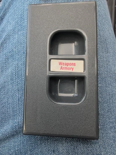 GI Joe 1982 Display Case Weapons Armory Cover VIntage Hasbro Part