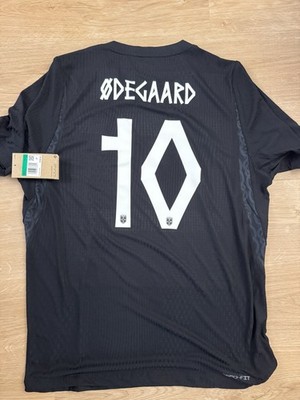 2026 Nike Norway Martin Odegaard 2026 Away Authentic Jersey Black XL Aero-Fit 10