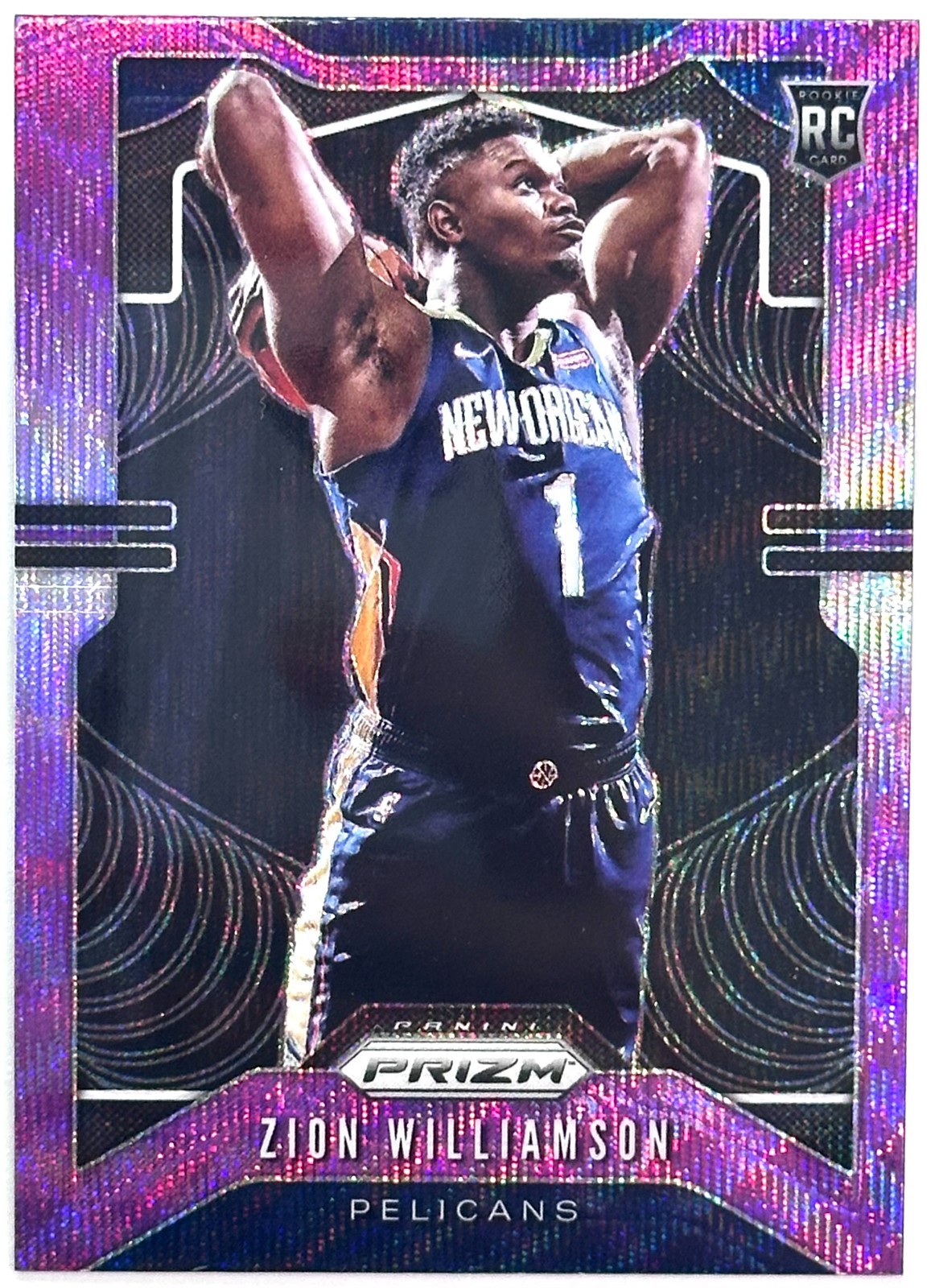 Zion Williamson RC 2019 Prizm #248 Purple Wave
