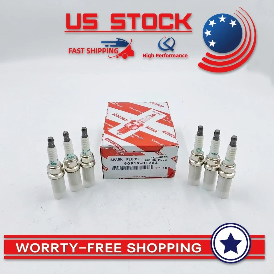 OEM 6PC Spark Plug Set For 2019-2023 Lexus ES350 V6 3.5L 2GR-FKS Engine Foto 3 de 4