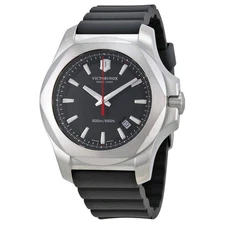 Victorinox Swiss Army I.N.O.X Black Dial Black Rubber Men's Watch 241682.1
