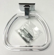 Taymor 01-9403 Sunglow Lucite Towel Ring Chrome