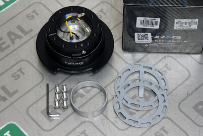 NRG Steering Wheel Self-Lock Quick Release Gen 2.5 Black with Paddle Extensions