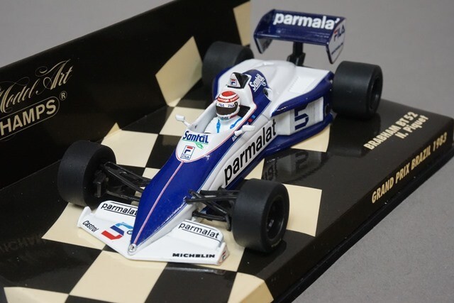 ミニカー MINICHAMPS BRABHAM BMW BT52 Brabham BT52 World Champion, Signed Piquet , by Minichamps 1