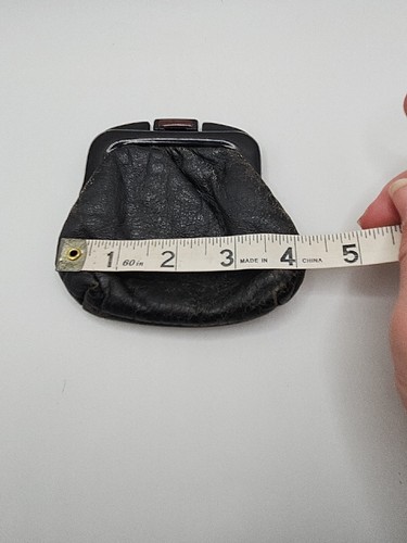 Vintage Roger Gimbel Accessories Leather And Lucite Coin Purse - Picture 16 of 18