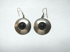 Vintage.925 Sterling Silver & Black Onyx larg...