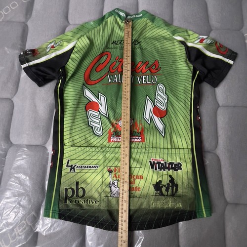 verge cycling jersey size XL Racing 7UP Pockets 3/4 Zip Men’s Green Stretch. - Picture 9 of 9