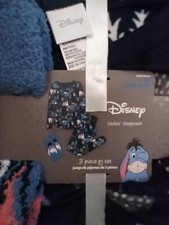 NWT DISNEY PLUS SIZE 2X 18W-20W FLEECE 3 PIECE PAJAMA SET BONUS : FREE SOCKS