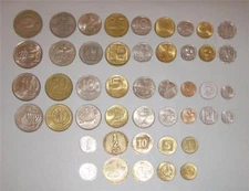 Complete coin set of Israel Lira, Old and New Sheqel - 23 Сoins
