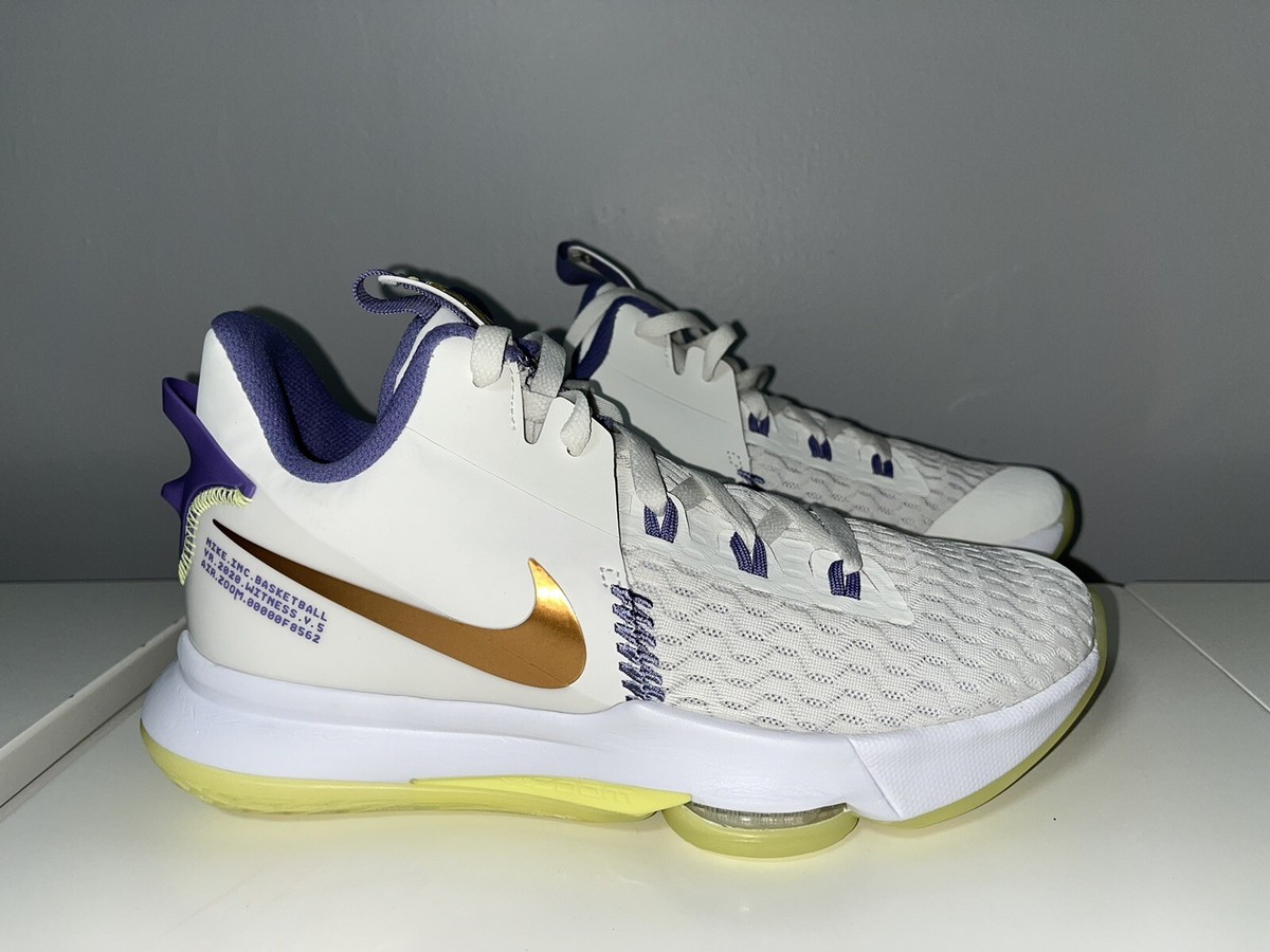 lebron witness 5 white and purple