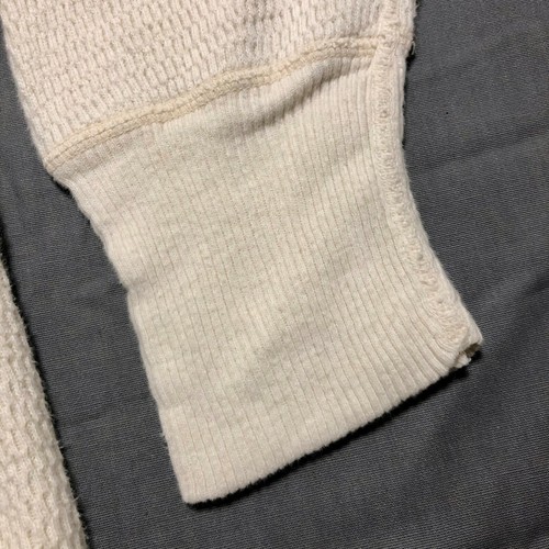 JC Penney Thermo Shirt Vintage 70er Waffelstrick unbedruckt Baumwolle USA Tall Crew - Bild 5 von 8