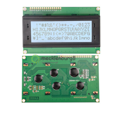 1PCS 2004 LCD Display Module Character 20x4 Blacklight Yellow Blue Gray