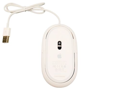 π₯ Apple Mighty Mouse MB112LL/B Optical Wired Mouse A1152 White β‘ Fast Shipping! - Picture 2 of 7