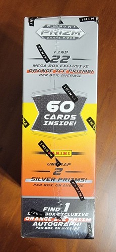 2021 Panini Prizm Football NFL Draft Picks Mega Box - 1 Orange Ice Auto per Box - Picture 4 of 4