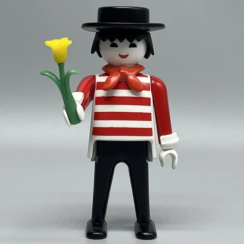 Playmobil Mime Pierrot Happy Clown Male Adult Figure Jester Birthday Party