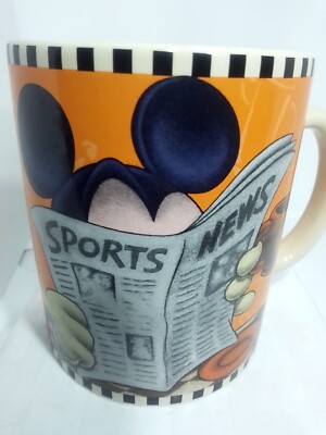 GO AHEAD I'M ALL EARS COFFEE MUG. MICKEY MOUSE MUG. DISNEY Art Deco Mug. B261
