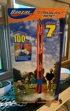 BANZAI Titan Blast Rocket 7 Feet Tall Launches to 100 Water Pressure Powered NIB