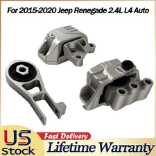 3PCS Engine Motor & Transmission Mount for 2015-2020 Jeep Renegade 2.4L L4 Auto