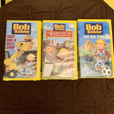 Bob the Builder Knights Of Fix-A-Lot 3 VHS The Big Game Busy