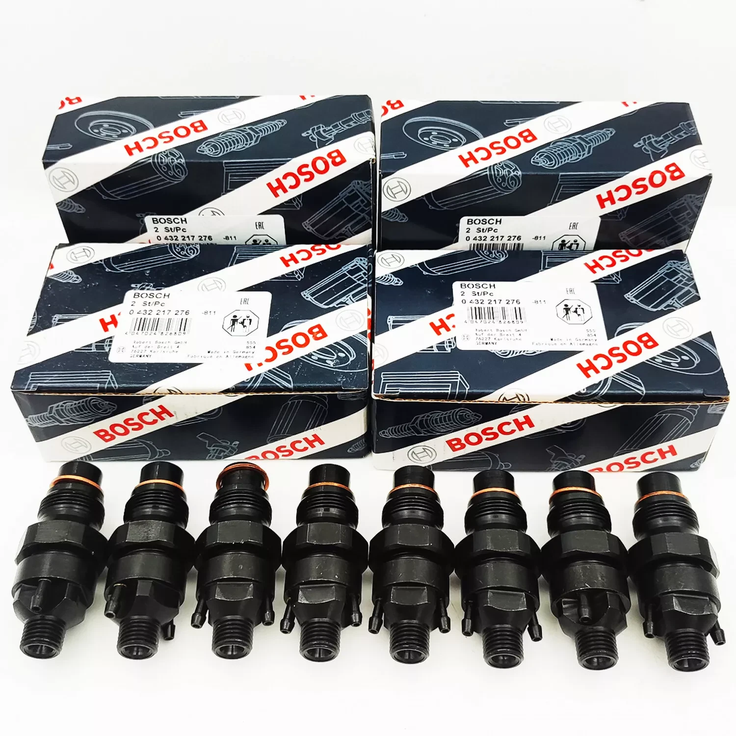 8 NEW BOSCH OEM '92-'05 6.5l Turbo Diesel Fuel Injectors 65 Chevy GMC injection