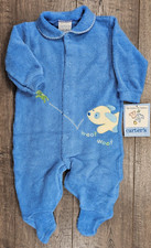 Baby Boy Clothes New Vintage Carter's 3-6 Month Terry Cloth Dog Footed Outfit