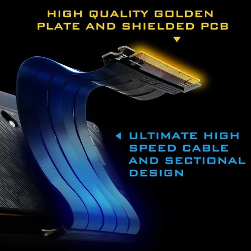 White Vertical GPU Bracket with ARGB Lighting - Supports Most Graphics Cards - Picture 9 of 11