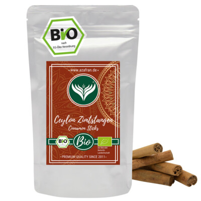 BIO Ceylon Zimtstangen (ganz) -  Zimt ganz 10 Stk in Premiumqualität