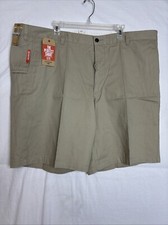 Dockers Men's Perfect Short Flat Front Big & Tall size 48 Khaki Beige Tan
