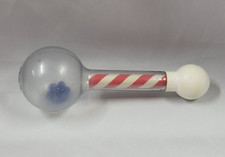 Vintage Johnson & Johnson Rattle Striped Red & White Baby Toy Parent Magazine