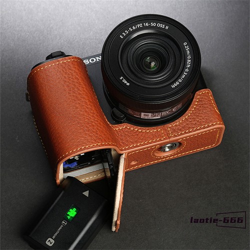 Genuine Leather Half Case For Sony ZVE10 II Camera Cover TP Handmade Insert New - Picture 13 of 27