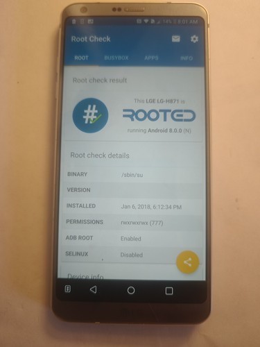Rooted LG G6 Pokemon-Go Modded Gps Spoofing - Afbeelding 7 van 7