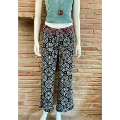 Wide Leg Bohemian Harem Pants Medium