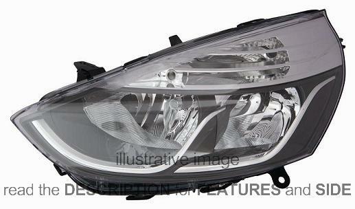 LHD Headlight Renault Clio 2012 Right Side 260106624R | eBay 