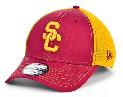 New Era USC Trojans Team Logo Neo Flex Fit Hat Cap