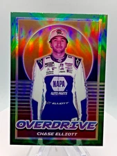 2022 Panini Chronicles Green Prizm  - Overdrive #14 Chase Elliott