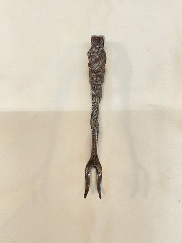 VINTAGE AB NILS JOHAN SWEDEN 4" EXTRA PR.NS.ALP SILVER PLATE SUGAR TONGS - Picture 4 of 12
