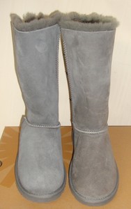 ugg bailey bow tall grey