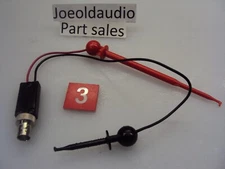 E Z HOOK Red 5". Black 2 1/4" Hooks to BNC Connector. NEW/UNUSED