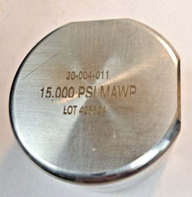 #ad 20 004 011 15000 PSI MAWP LOT 425824 HIGH PRESSURE TEE ELBOW $79.99