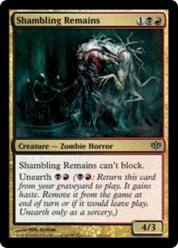 MTG magic cards 2x Shambling Remains Conflux Light Play, English - Picture 1 of 1