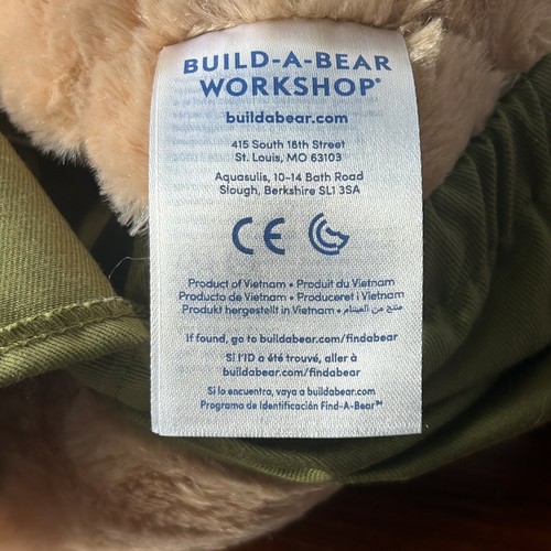 BUILD A BEAR Bunny with US ARMY Military Uniform and Hat BAB 2020 USA Rabbit - Picture 6 of 9
