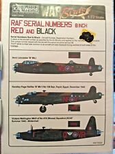 Xtradecal X32021 RAF Serial Letters, Numbers in Black Decals 1/32