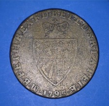RARITY-7 (DIE VARIETY) NW-3660 SIMCOX 1795 GUINEA WHIST COUNTER - *23938754 🌈