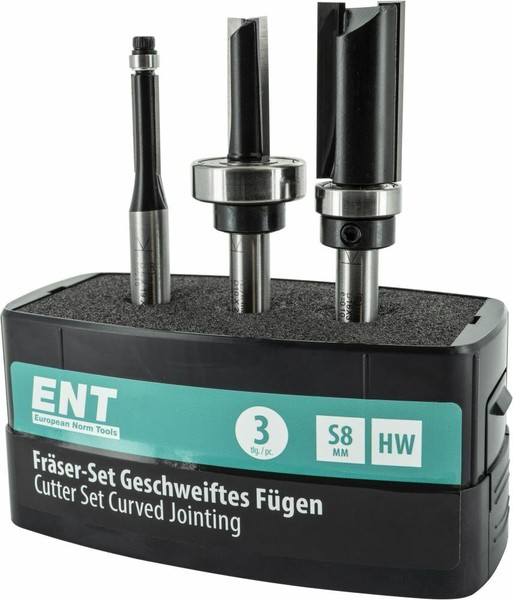 Ent FräSer-Set 3-Teilig 09040 FüR Geschweiftes FüGen Ø Schaft 8 Mm-image