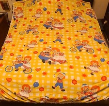 VTG RARE Wamsutta Raggedy Ann Andy Twin Bedspread bed sheet