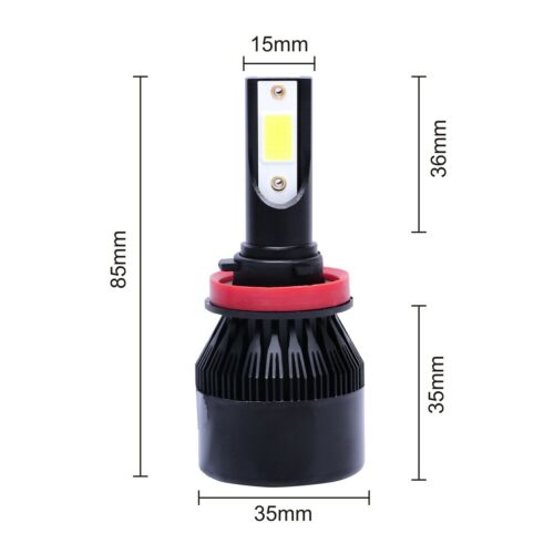 Kit de faros LED para Honda ELEMENT SC 2007-2008 H11 6000K bombillas blancas haz bajo - Imagen 4 de 12