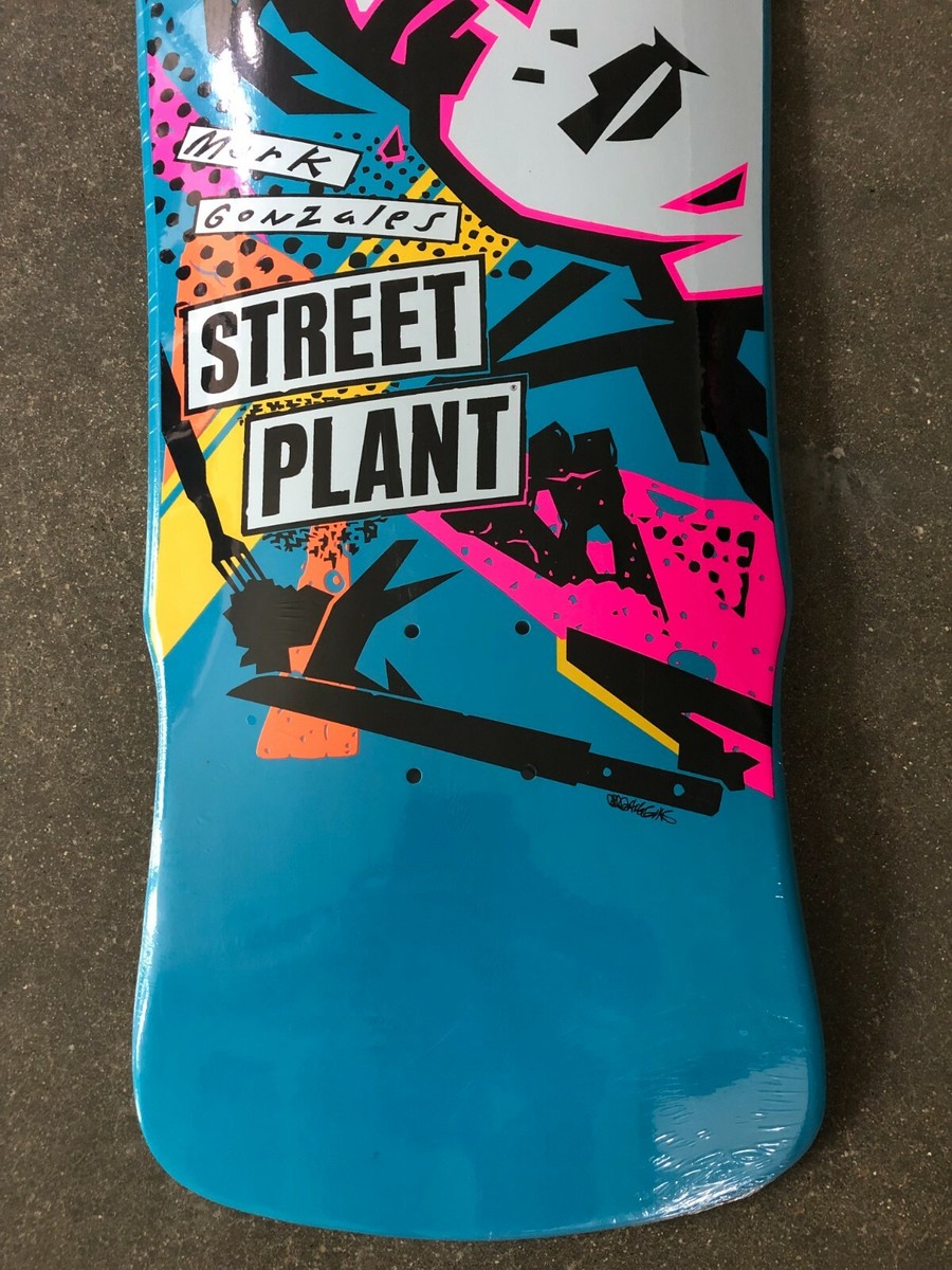 New Street Plant Jumbo Gonz Mark Gonzales Blue Skateboard Deck