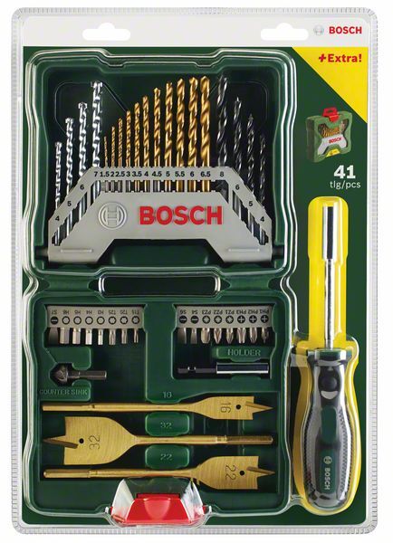 BOSCH 2607017334 Werkzeugkoffer X-Line Titanium Aus 40 Teile  