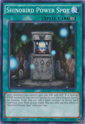 Shinobird Power Spot - RATE-EN061 - Common - 1st Edition x3 - Near Mint