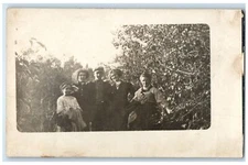 1911 Family Scene Field Spring Valley Minnesota MN RPPC Photo Antique Postcard